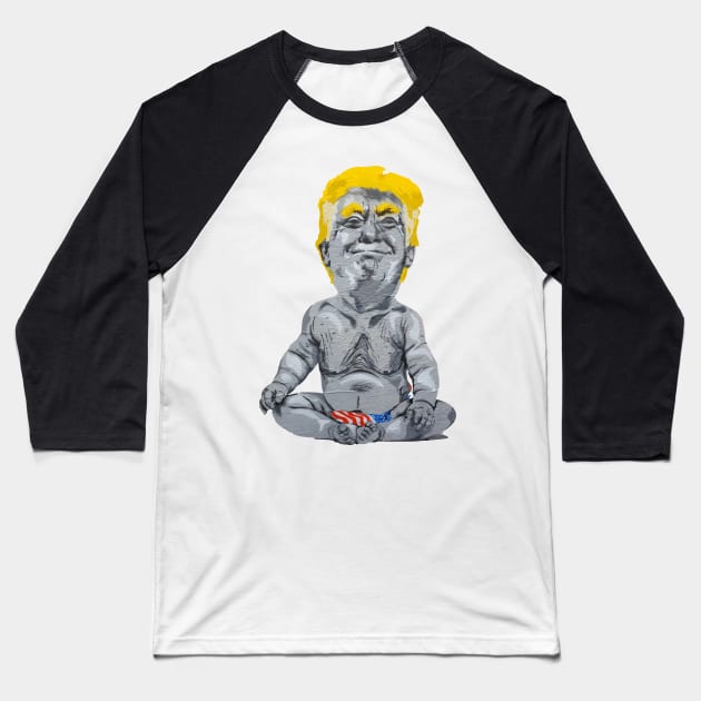 Trump Graffiti Baseball T-Shirt by Tamie